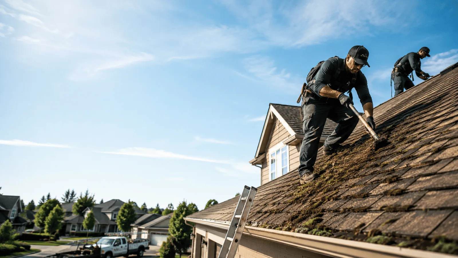 Roof Moss Removal in Coloma, MI near me